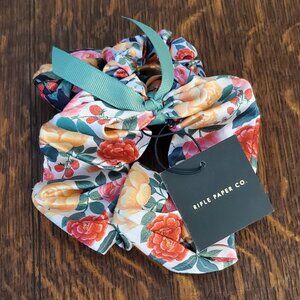New with Tags Rifle Paper Co. Set of 3 Floral Print Scrunchies